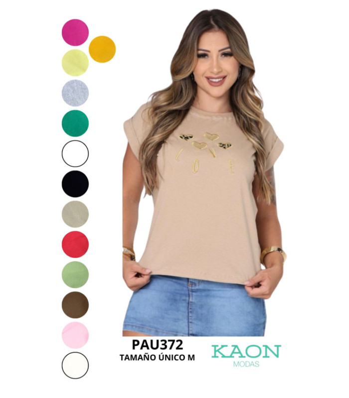 BLUSA M/C ALG.VARIOS DISEÑOS