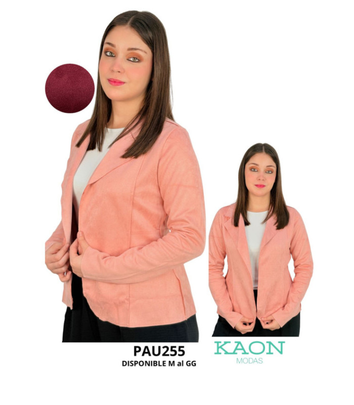 BLAZER TELA GAMUZA