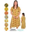 Vestido Sra.floreado Tela Lino.coqueta - Kaon Modas CDE