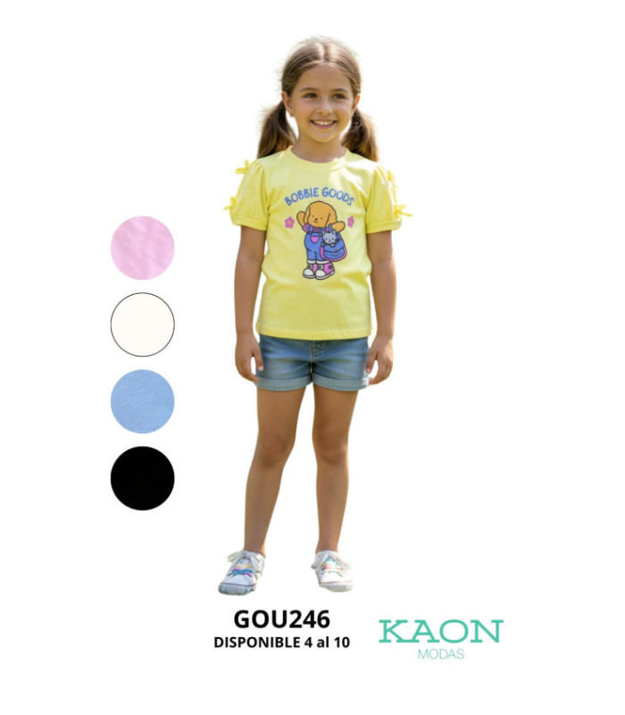 BLUSA INF.MANG.PRINCESA ALG.M/C