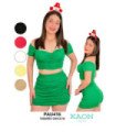 Conjunto Short Pollera,Fruncido En Frente - Kaon Modas CDE