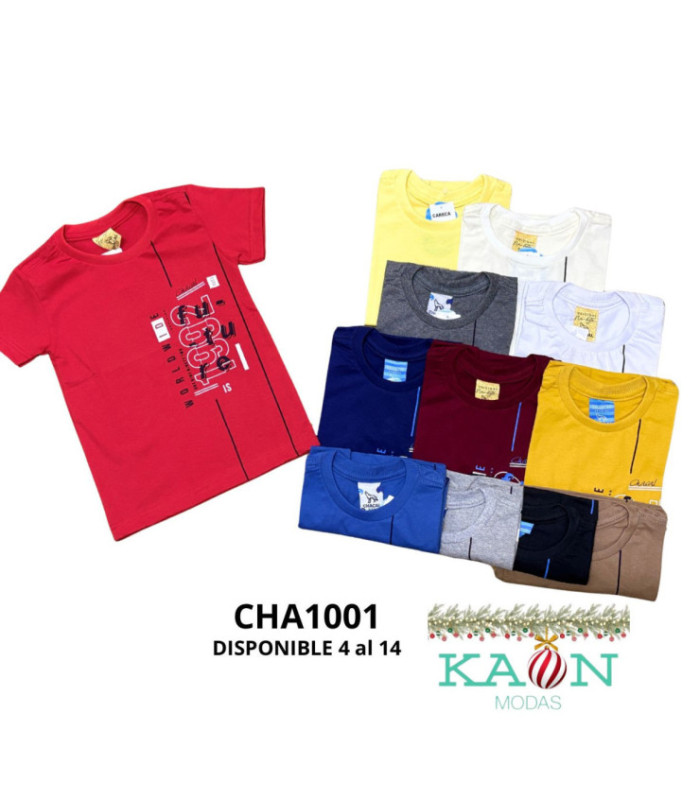 REMERA INFANTIL ALG.4 AL 14