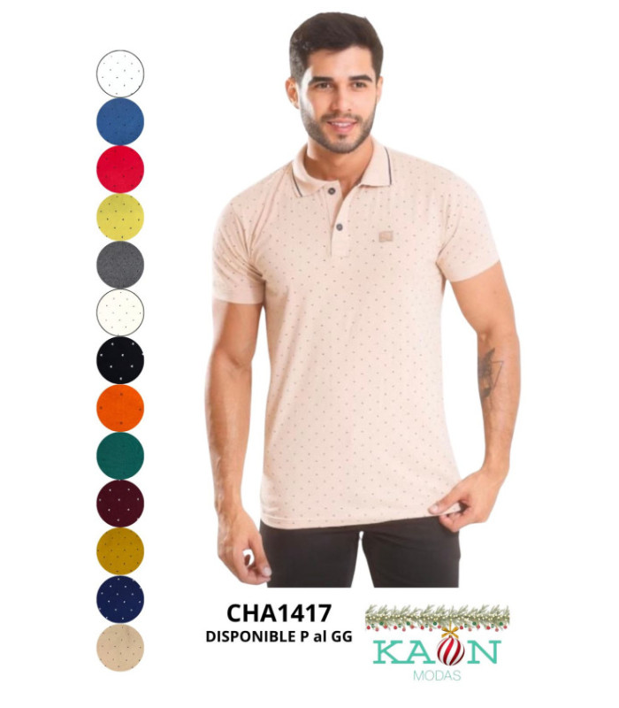 REMERA MASC.M/C C/ DETALLES P AL GG