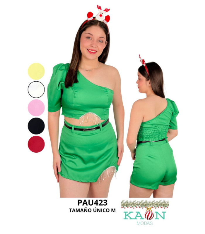 CONJUNTO FEM.SHORT POLLERA