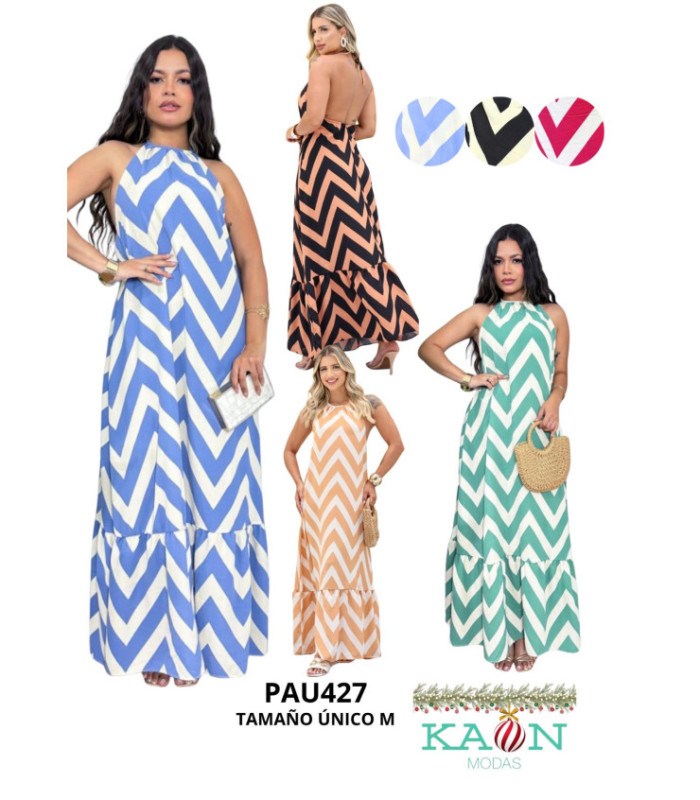 VESTIDO LARGO,ESPALDA ABIERTA