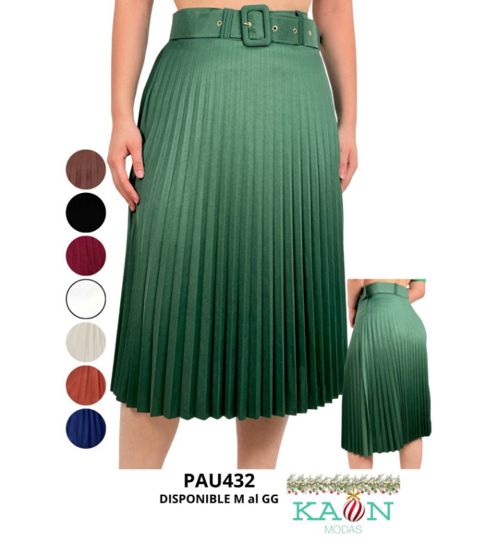 POLLERA MIDI PLISADA