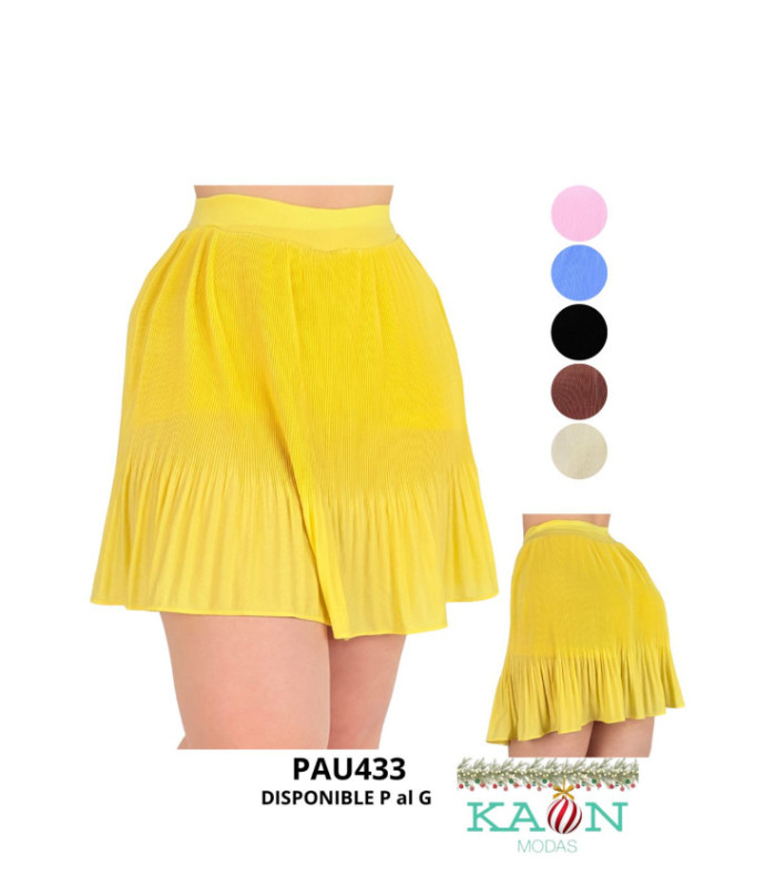 POLLERA CORTO PLISADA