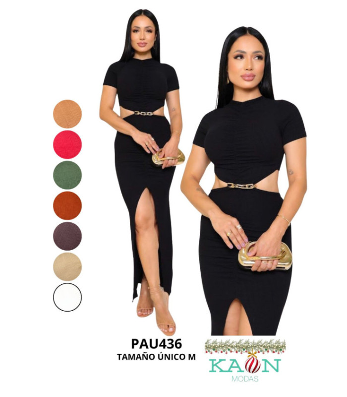 VESTIDO LARGO AL CUERPO