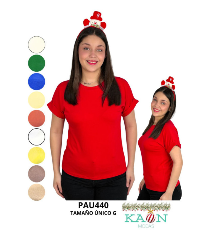 BLUSA SRA.M/C DOBLADODE ALG.