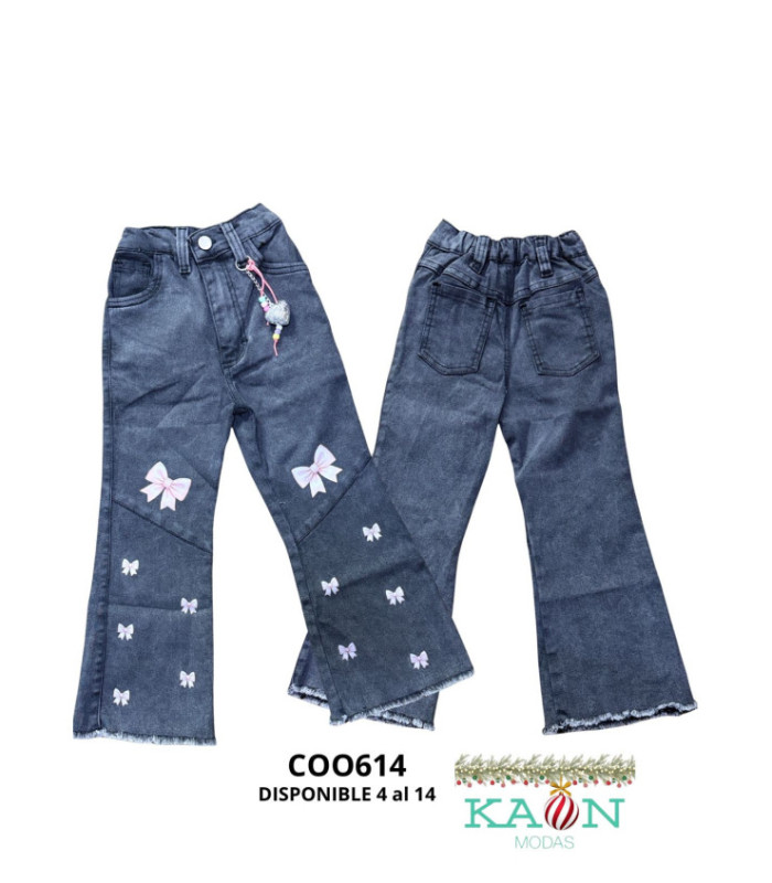 PANT.JEANS NENA FLARE 4 AL 14 COOKIE