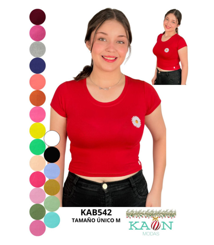 CROPPED M/C ALG.FLOR MARGARITA.KABUM