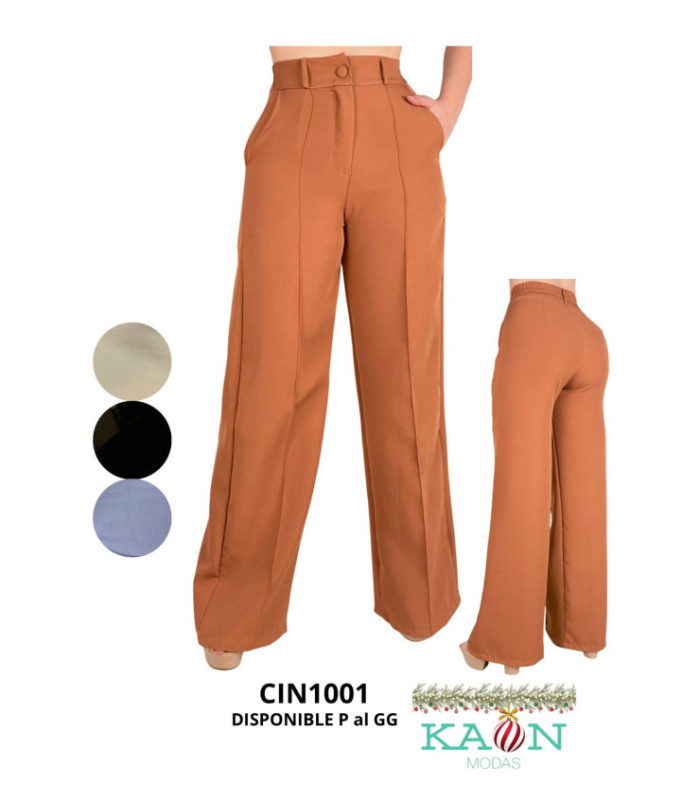 PANT.SOCIAL FEM.CINTURA ENGOMADA P AL GG