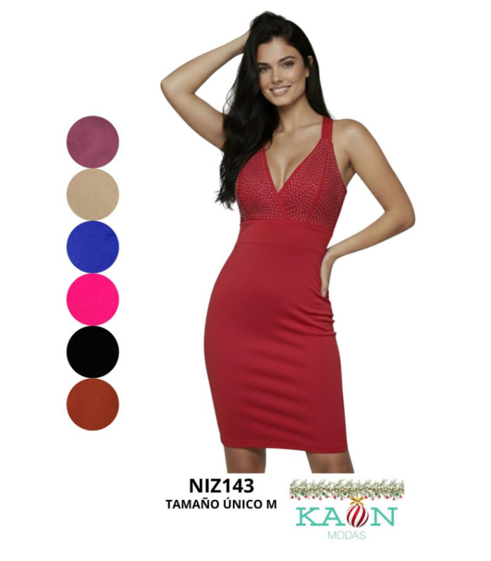 VESTIDO LICRA CON BRILLO