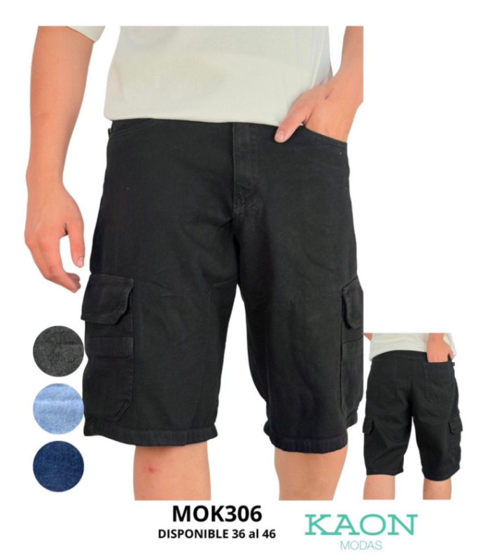BERMUDA MASC.MOM CARGO 36 AL 46.MOKA