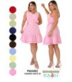 Vestido Corto Sin Manga - Kaon Modas CDE