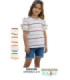 BLUSA INF.M/C CON RAYAS