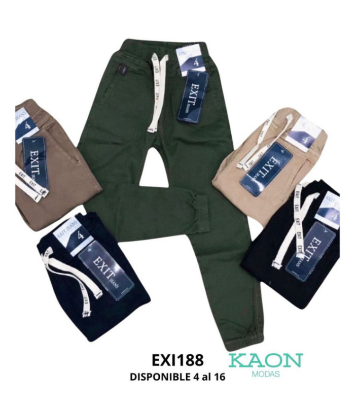 PANT.JOGGER COLORIDO VARON 4 AL 16 EXIT