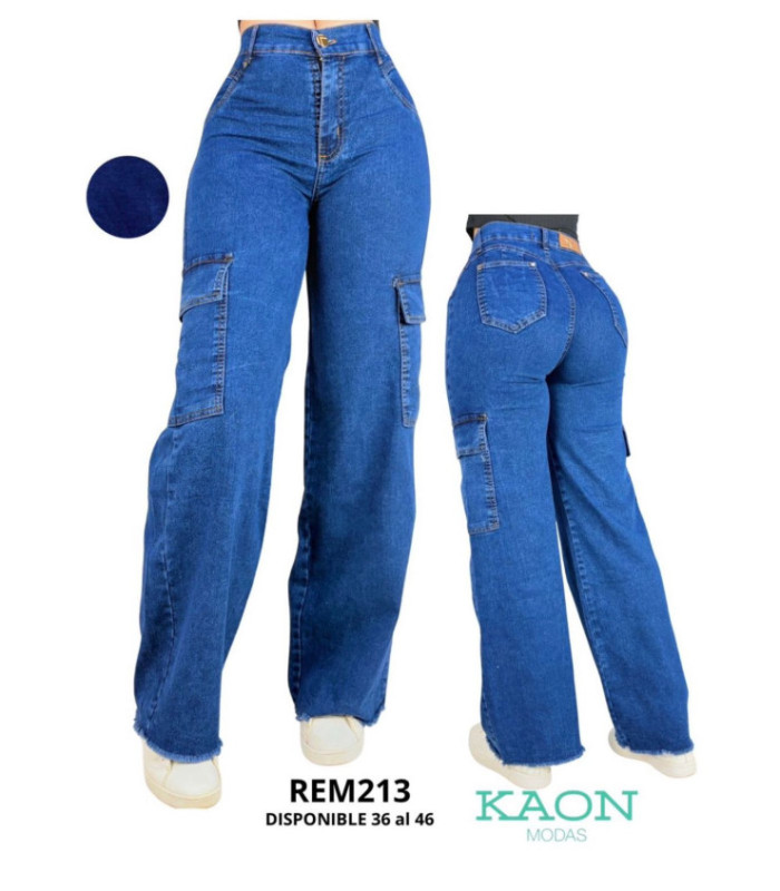PANT. CARPINTERO JEANS FEM.FLARE.36 AL 46 REMIX