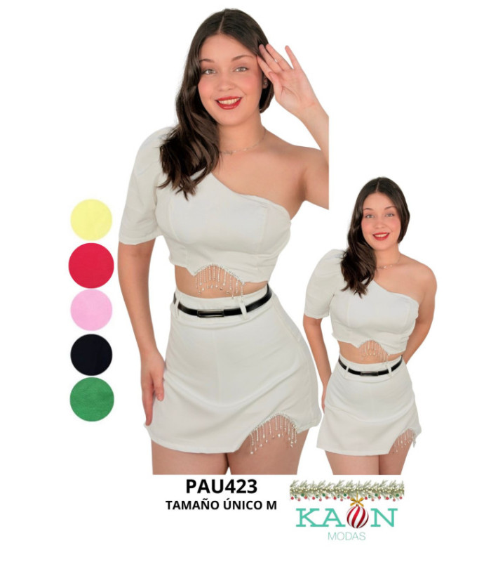 CONJUNTO FEM.SHORT POLLERA