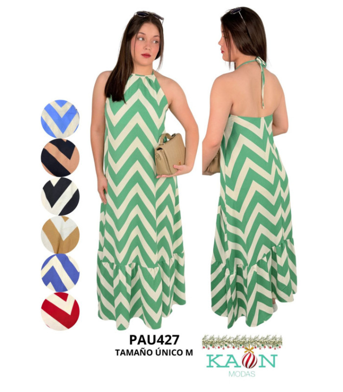 VESTIDO LARGO,ESPALDA ABIERTA