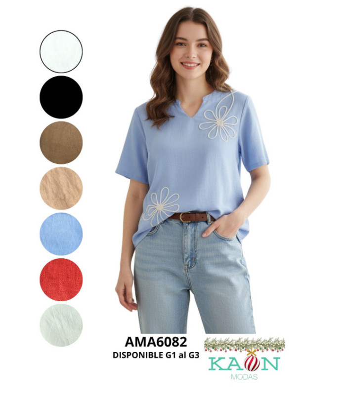 BLUSA ALG.PLUS SIZE G1 AL G3