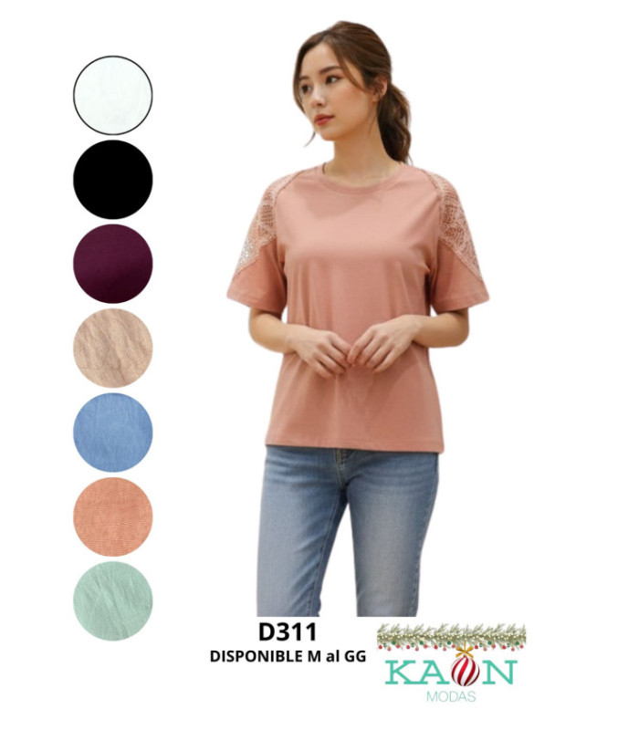 BLUSA M AL GG M/C BORDADO