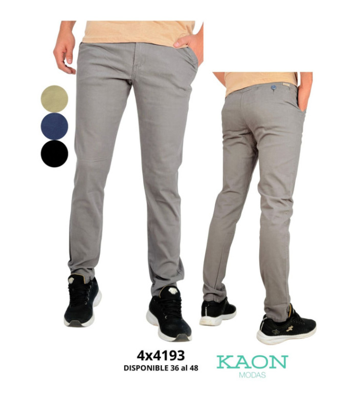 PANT.COLORIDO MASC.36 AL 48. 4X4