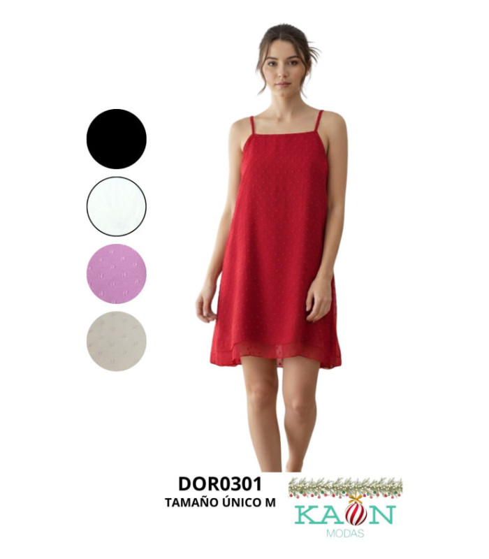 VESTIDO CORTO SOLERA.DORREMI