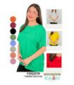 Blusa Sra.m/C Tela Lino.coqueta - Kaon Modas CDE