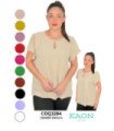 Blusa Sra. Tela Dunna. Coqueta - Kaon Modas CDE
