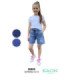 Short Jeans Para Nena Engomado 4 Al 14.Siberian - Kaon Modas CDE