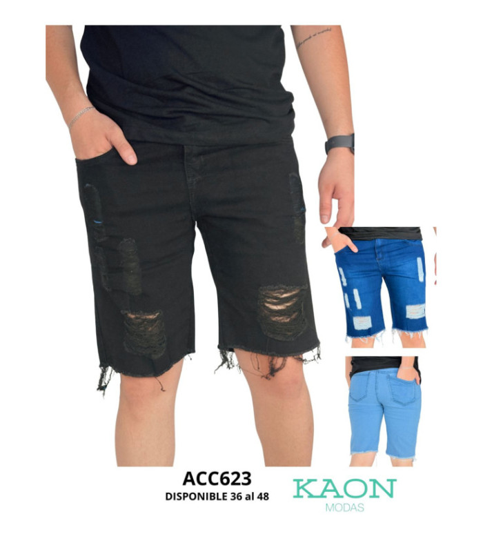 BERM.JEANS MASC.RASGADO 35 AL 48.ACCENTO
