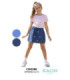 Short Pollera Jeans P/ Nena 4 Al 16.Cookie - Kaon Modas CDE