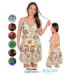 VESTIDO CORTO ESTAMPADA Y LISO