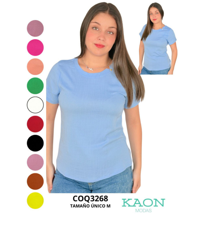 BLUSA SRTA. TELA LINO. COQUETA