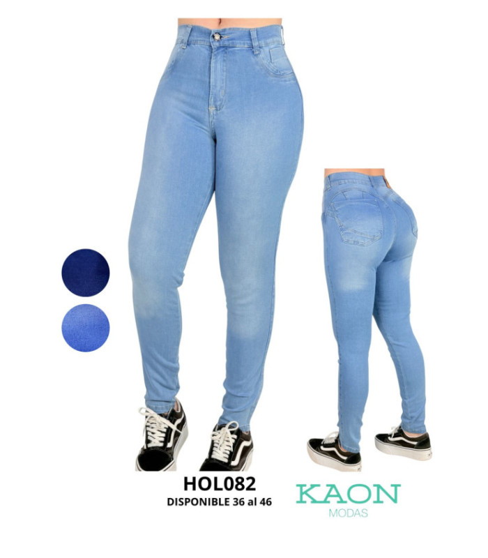 PANTALON JEANS FEM. 36 AL 46. HOLLY