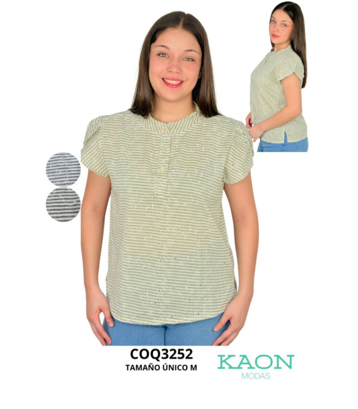 Blusa Srta M/C Broderie.coqueta - Kaon Modas CDE